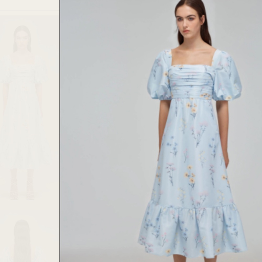 Floral Puff Sleeve Dress